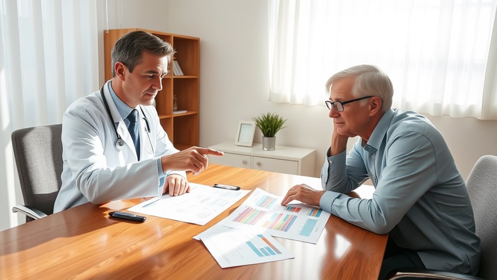 consulting physicians about findings